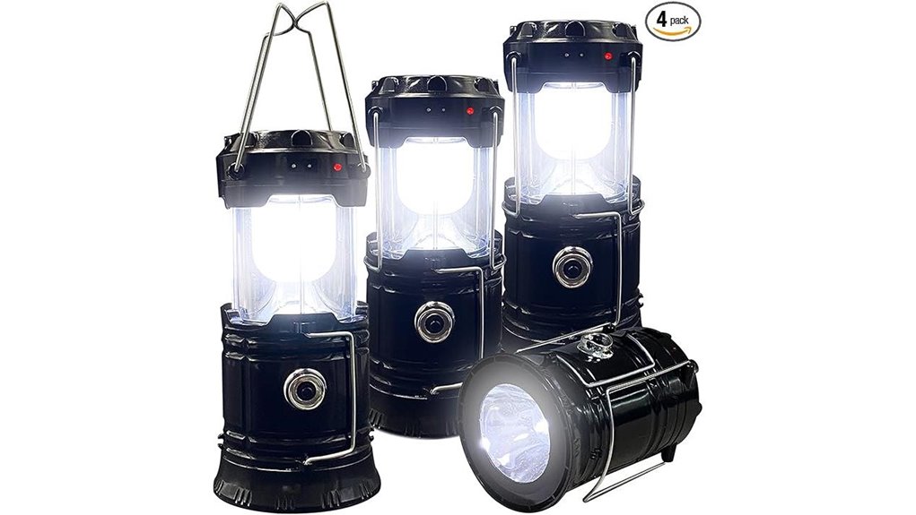 4 pack collapsible led lanterns