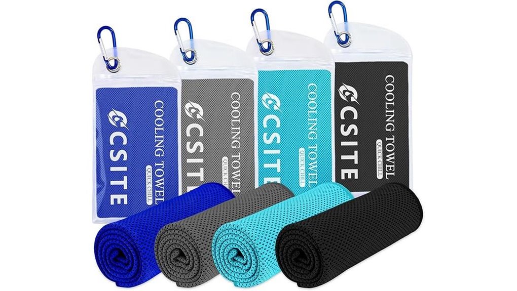 4 pack csite cooling towels