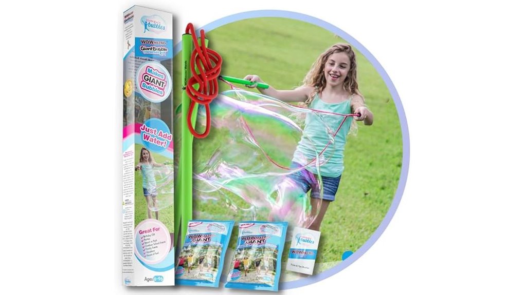 4 piece giant bubble kit