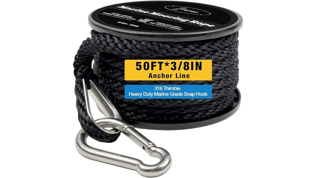 50 foot double braided rope