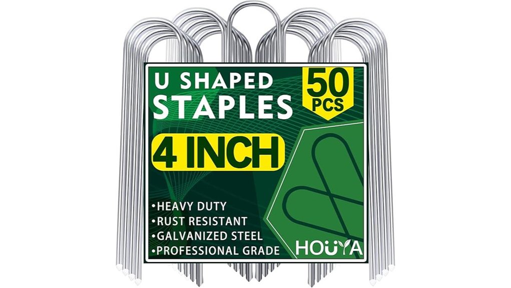 50 galvanized u shaped stakes