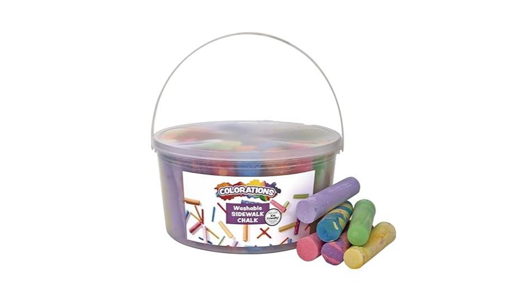 50 piece washable sidewalk chalk