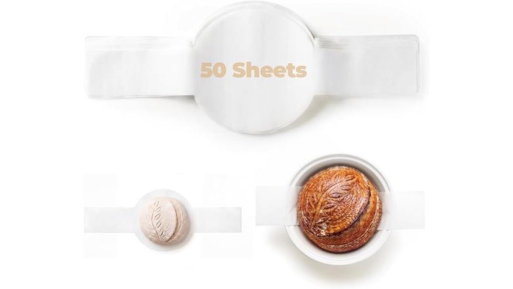 50pcs sourdough parchment paper