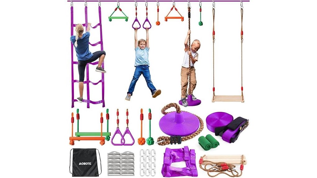 52ft slackline ninja course