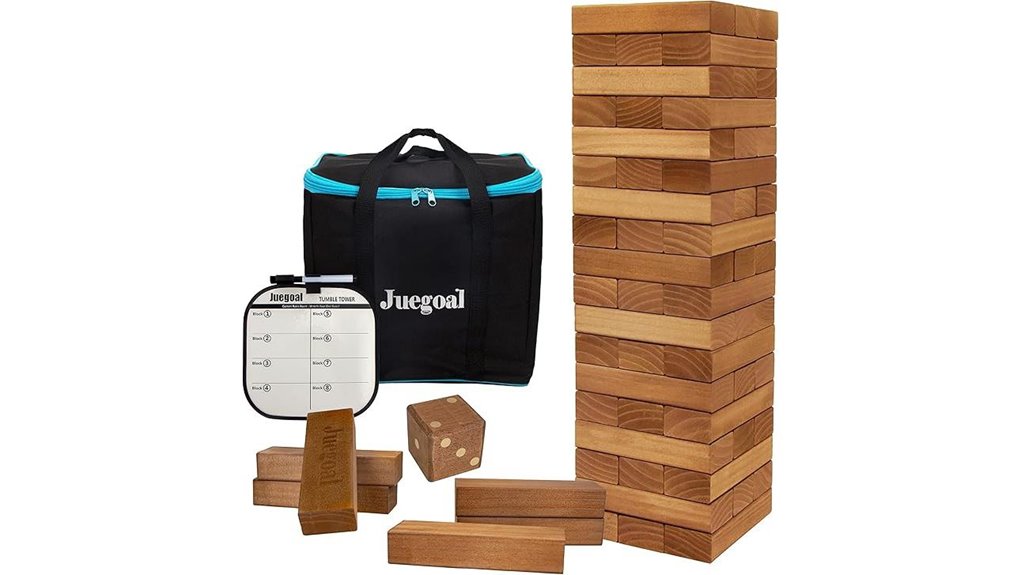 54 piece giant wooden tumbletower