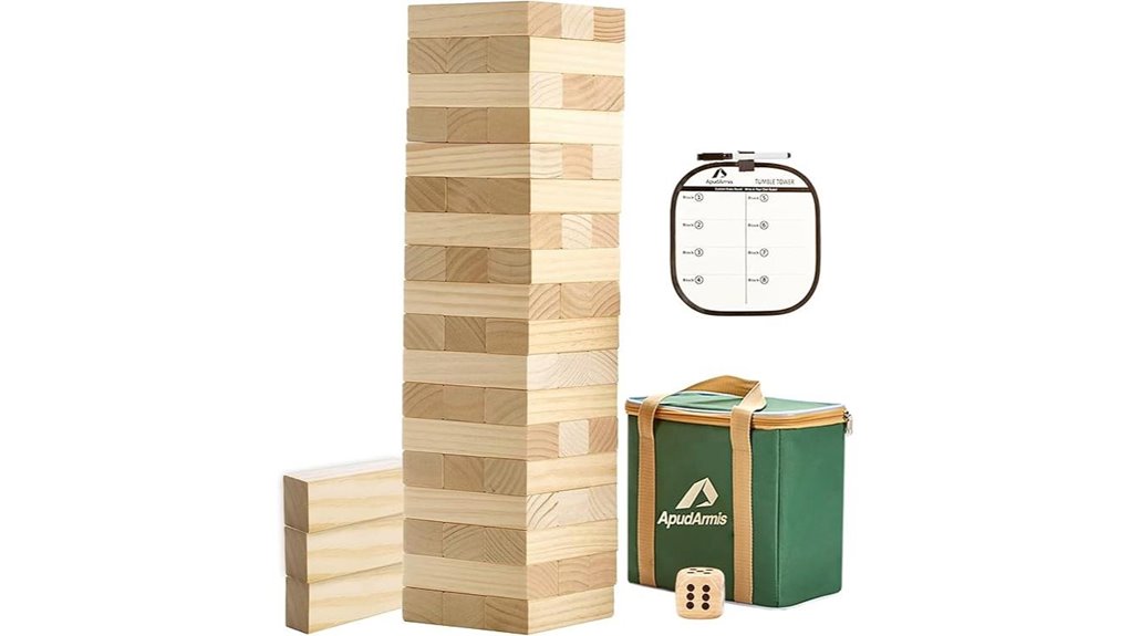54 piece wooden tower game