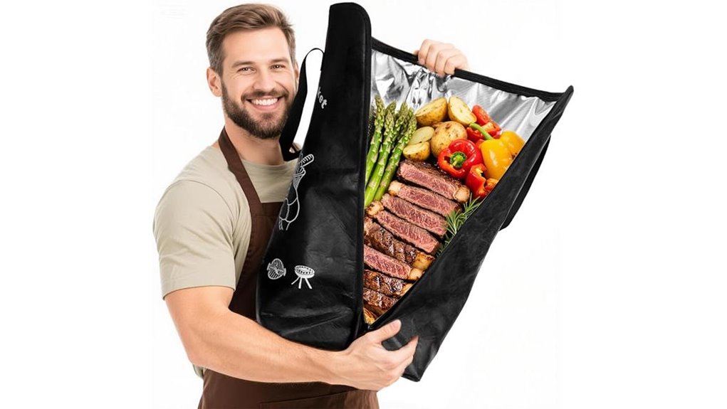 5 layer black bbq blanket