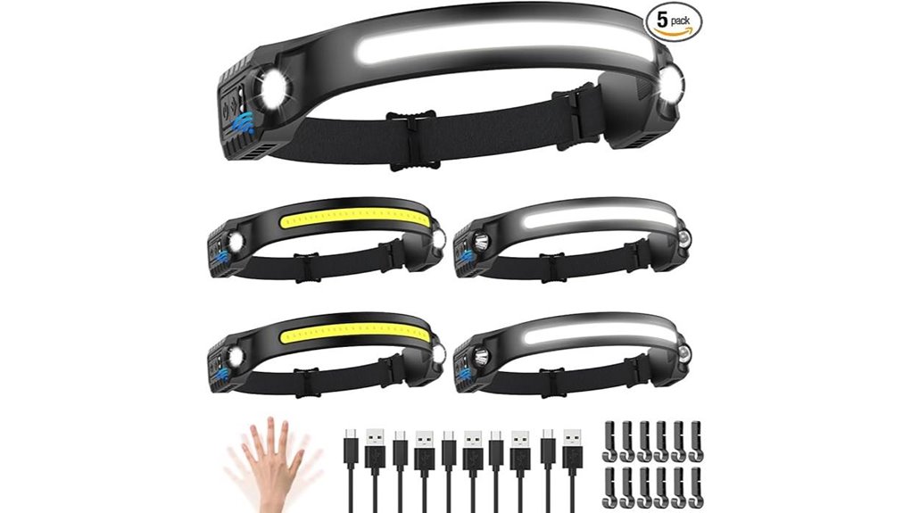 5 pack 230 led headlamps
