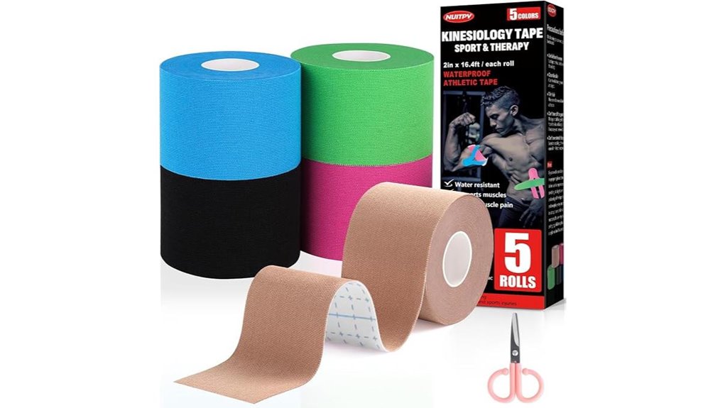 5 pack 2 inch kinesiology tape