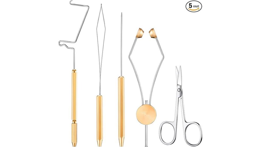 5 piece stainless fly tools
