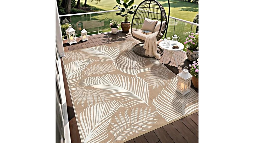 5x8 reversible waterproof rug