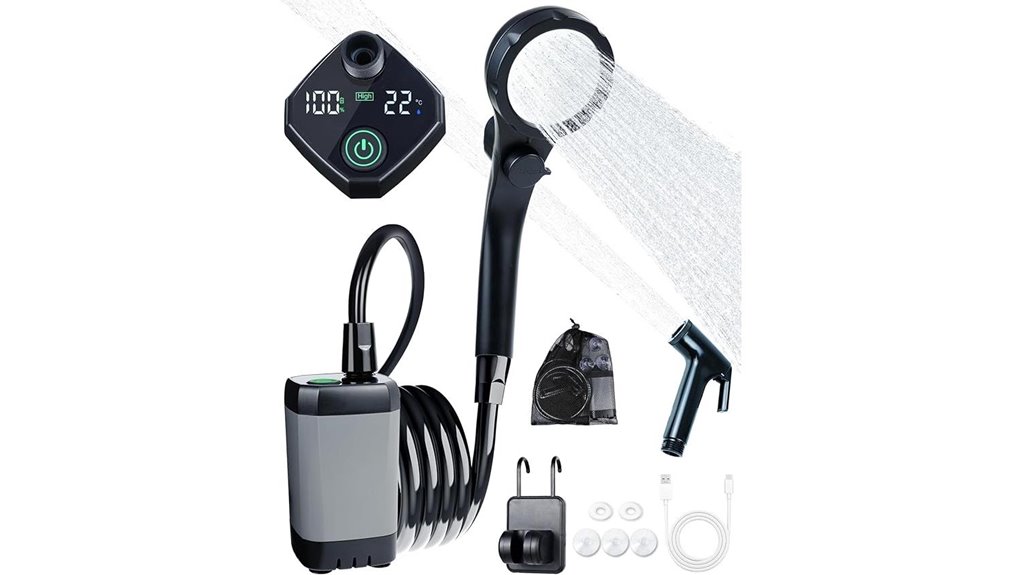 6000mah portable camping shower