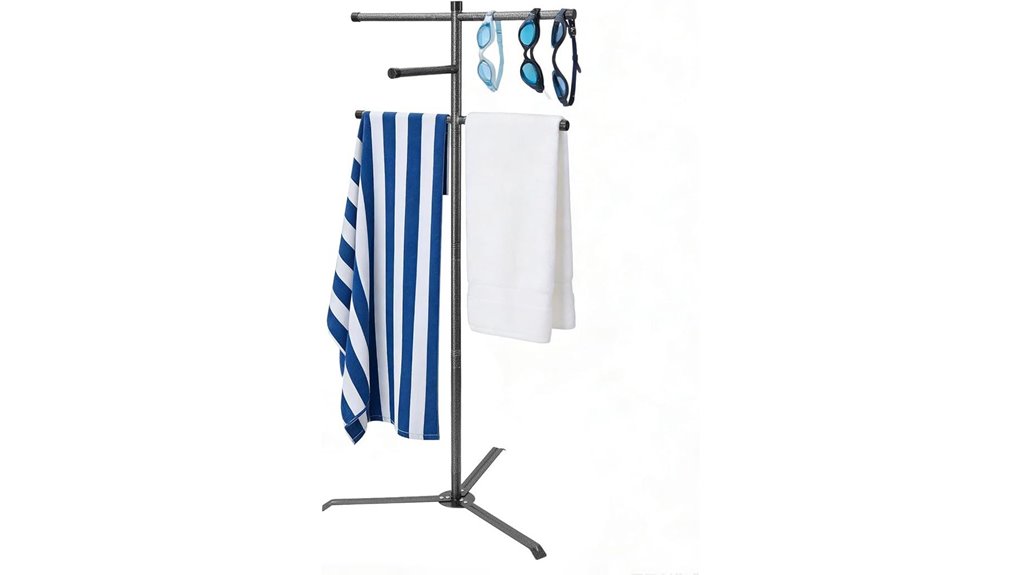 60 inch metal towel rack