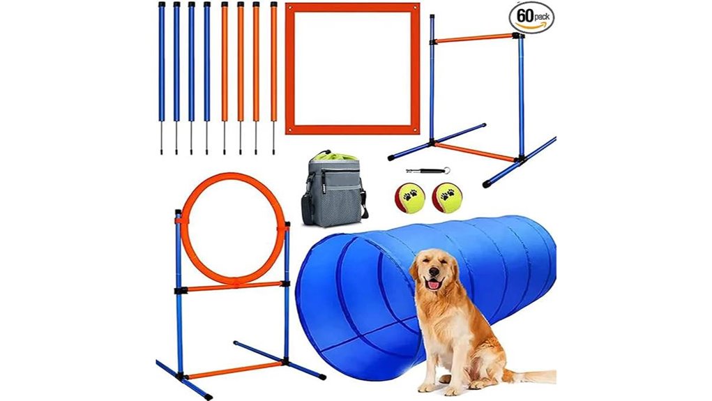 60 piece dog agility kit