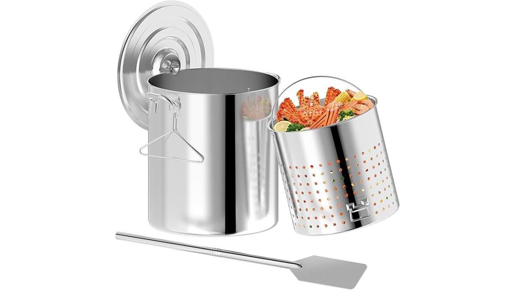 60qt stainless seafood pot