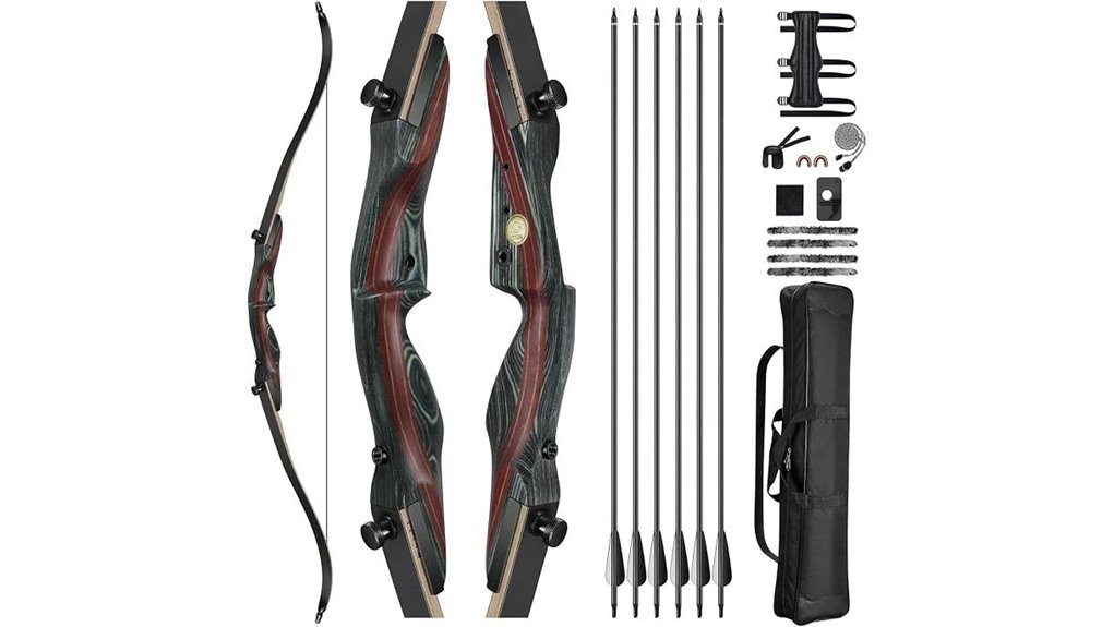 62 inch recurve bow set