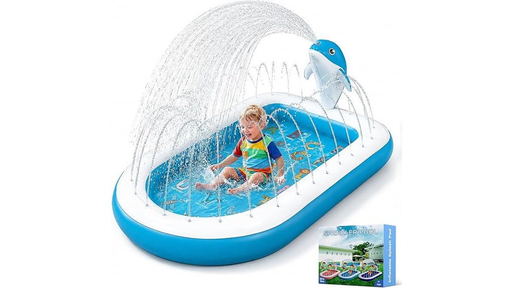 68 inch toddler splash pad