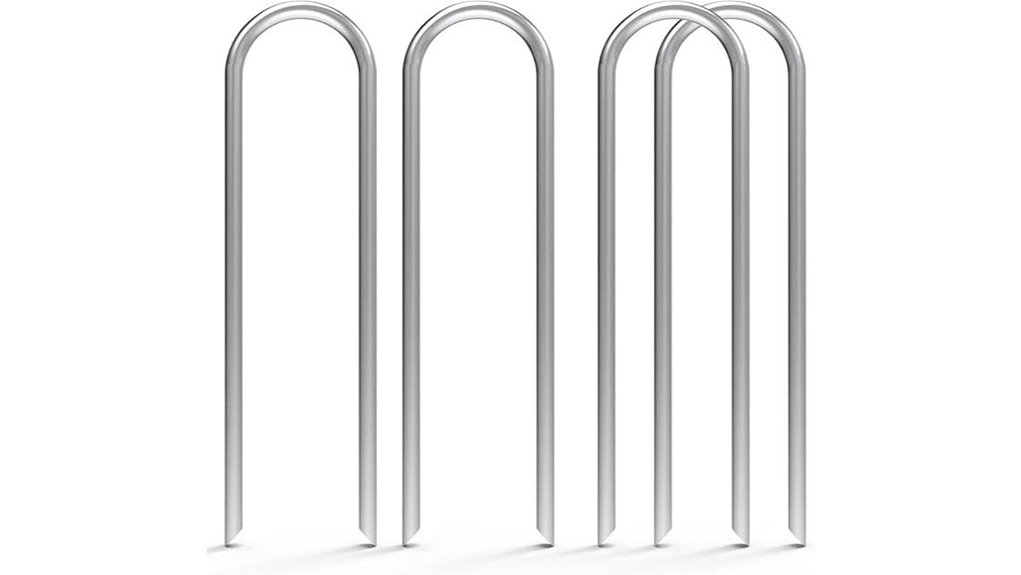 6 inch 100 pack u shaped stakes