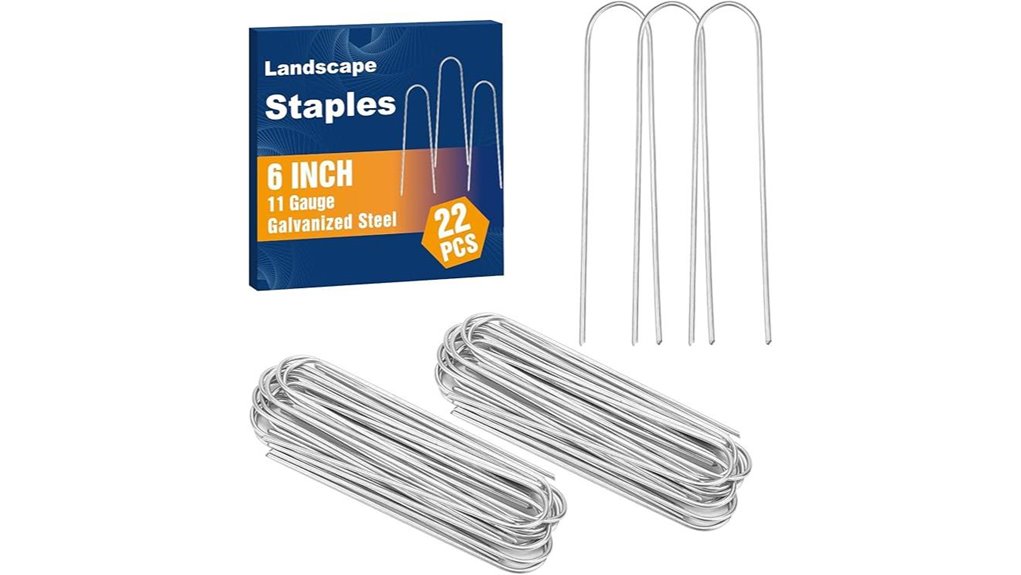 6 inch galvanized garden stakes
