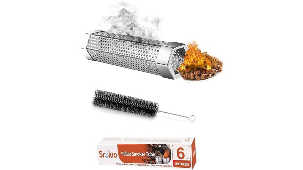 6 inch stainless pellet tube