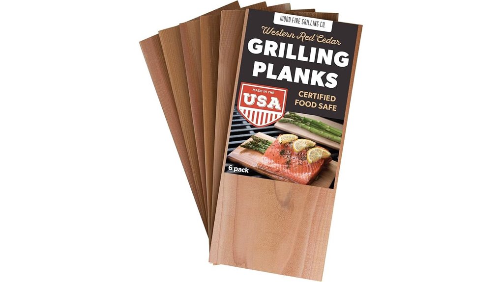 6 pack cedar grilling planks