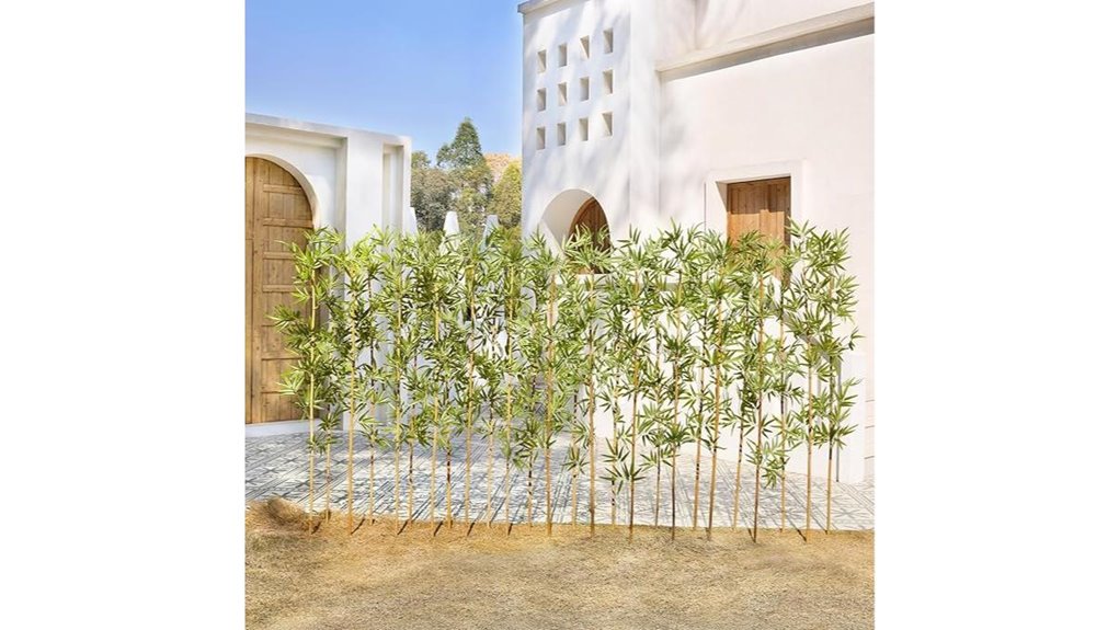 6ft uv bamboo fence