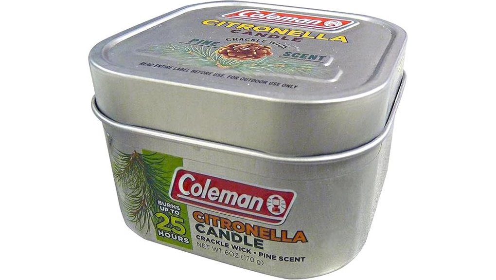 6oz pine citronella candle