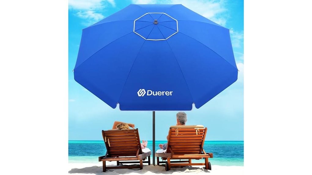 7 5ft anchored beach umbrella