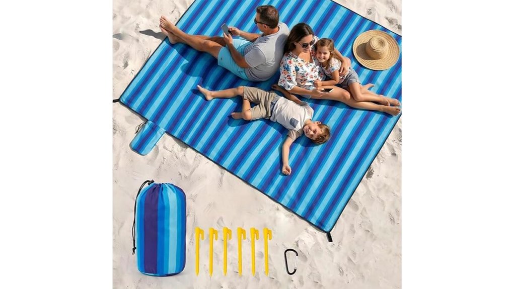 7x7 blue waterproof blanket
