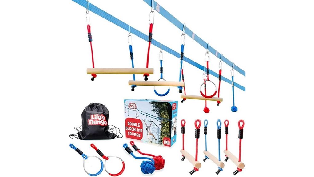 80ft double ninja slackline