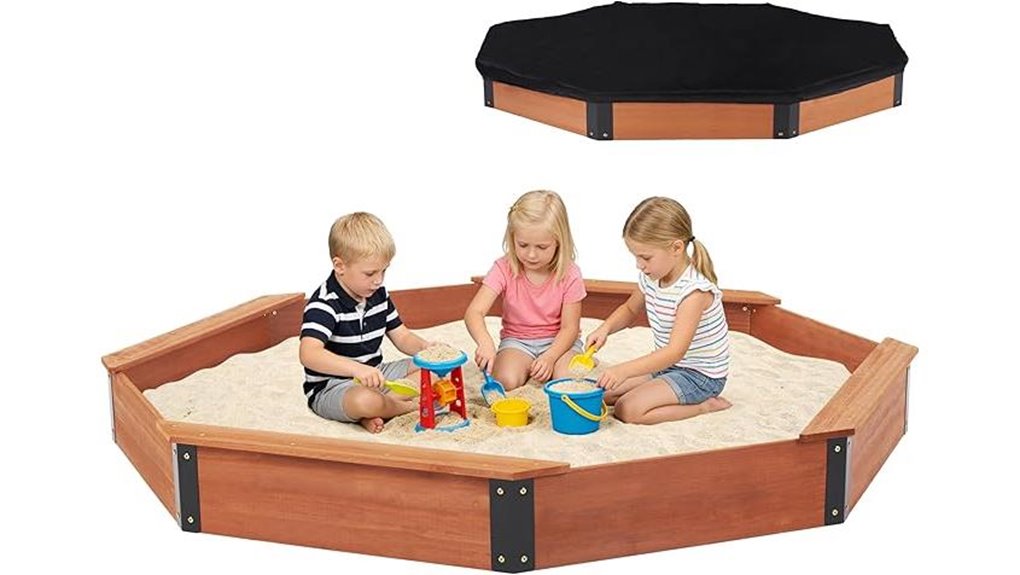85x78x9 octagonal wooden cover