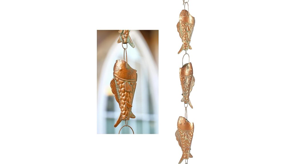 8 5ft copper patina chain
