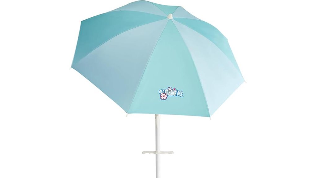 8 ft tilted upf50 umbrella