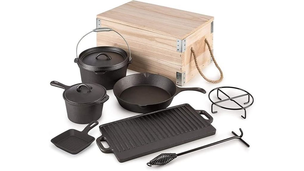 8 piece dutch iron set