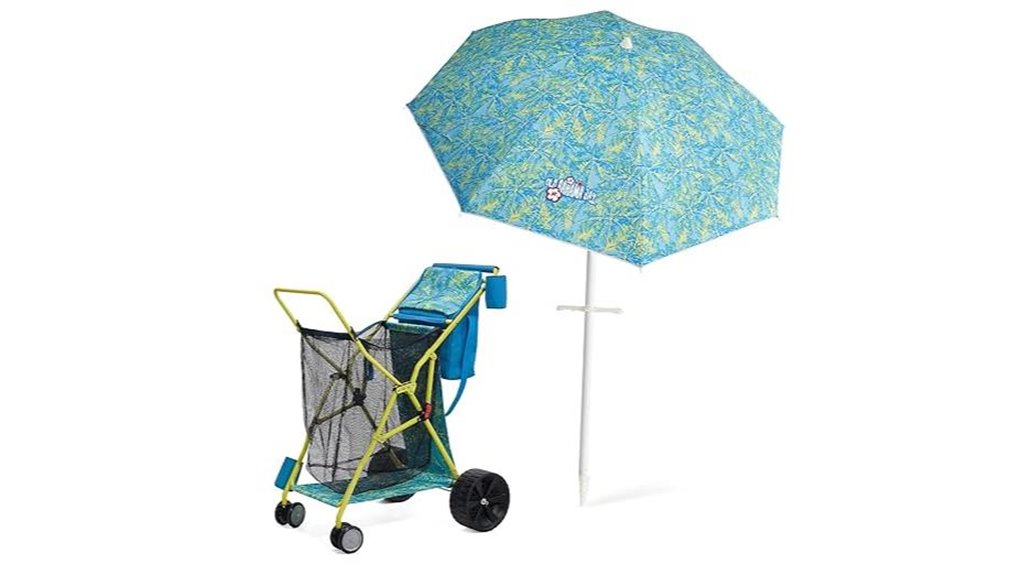 8ft umbrella beach cart