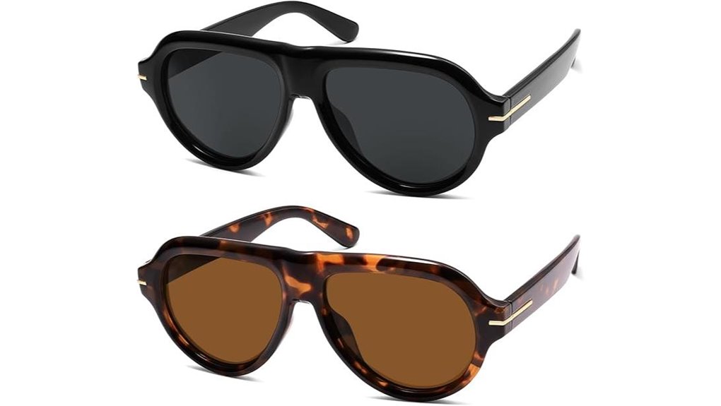 90s polarized aviator sunglasses