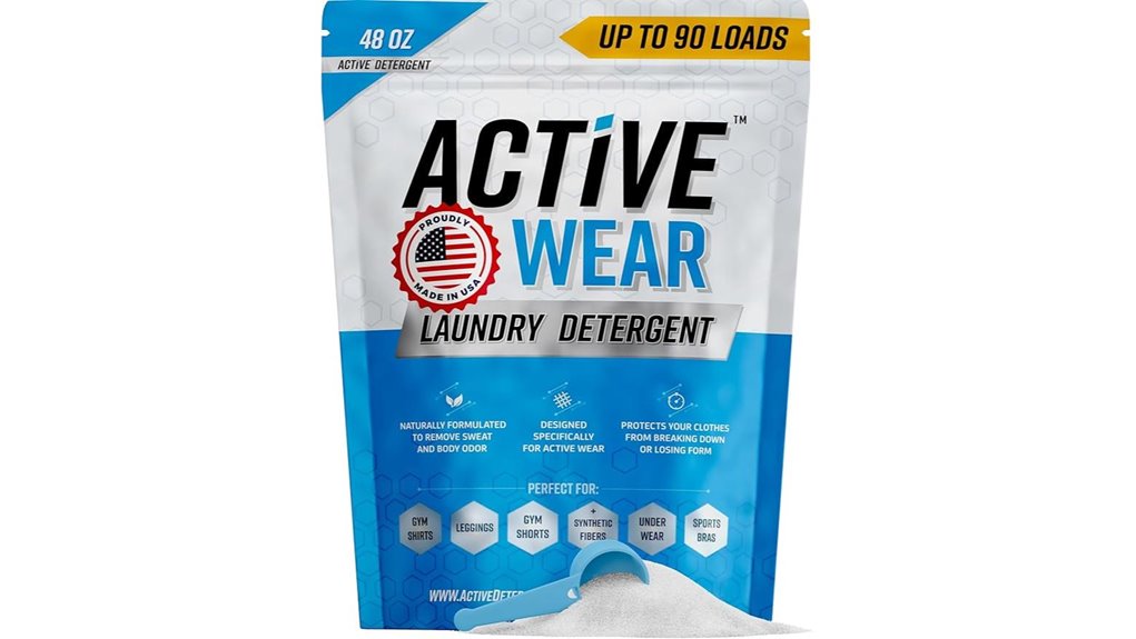 activewear 90 load powder detergent
