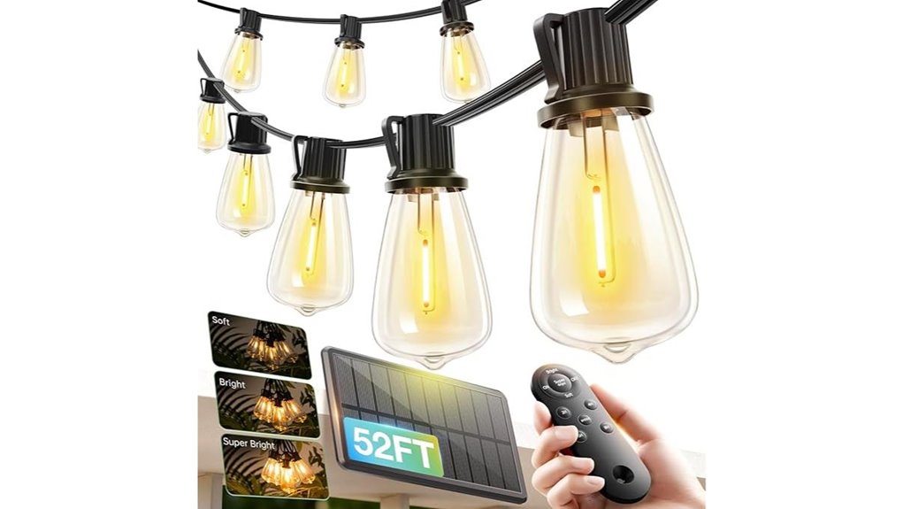 addlon 52ft solar lights