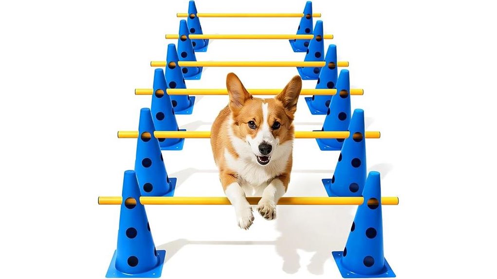 adjustable 12 inch dog hurdles