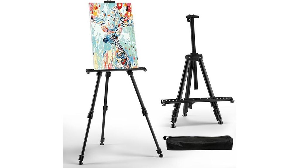 adjustable 66 inch folding easel