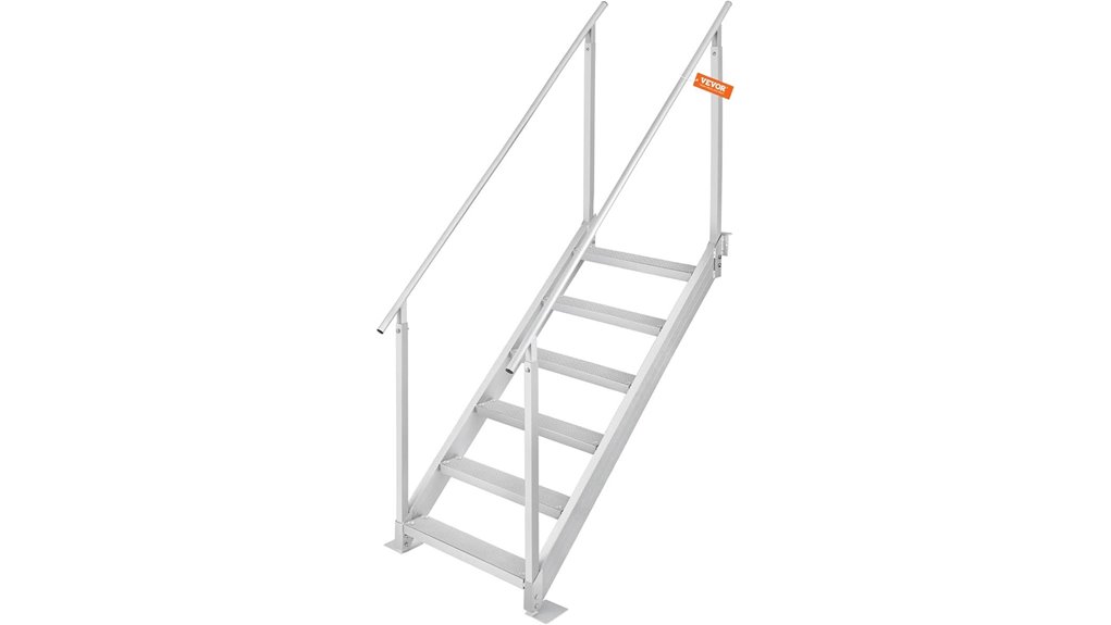 adjustable aluminum dock ladder