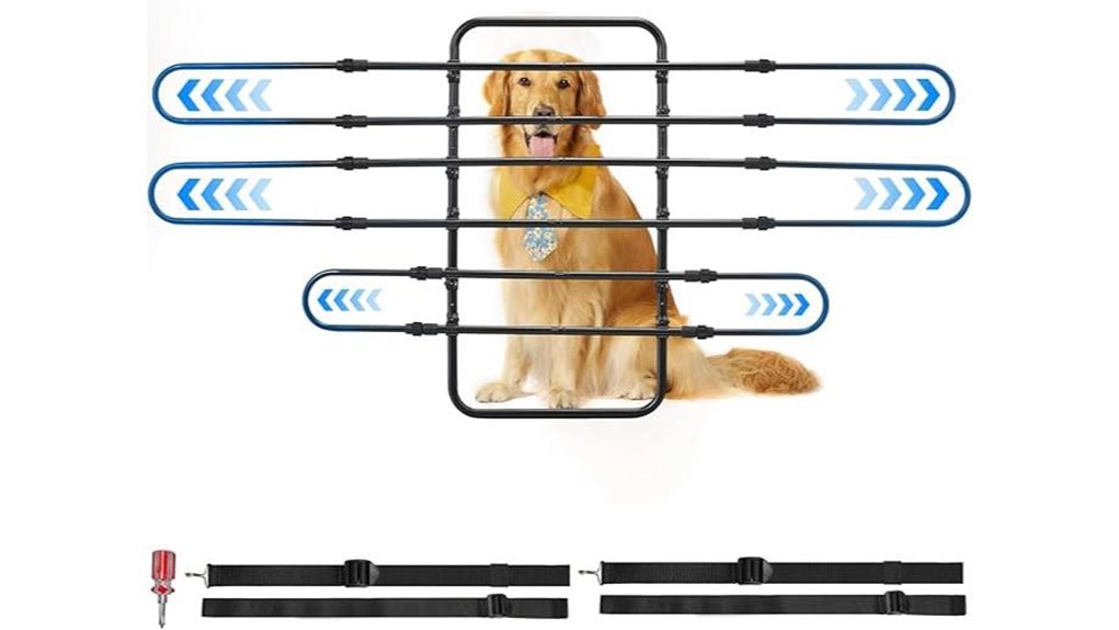 adjustable backseat dog barrier