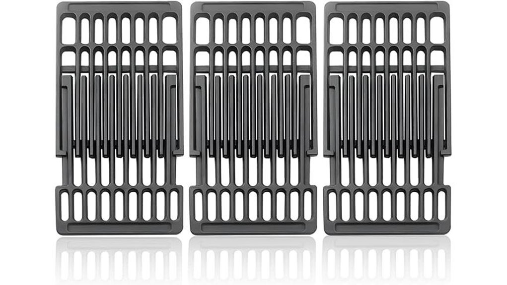 adjustable castiron grill grates