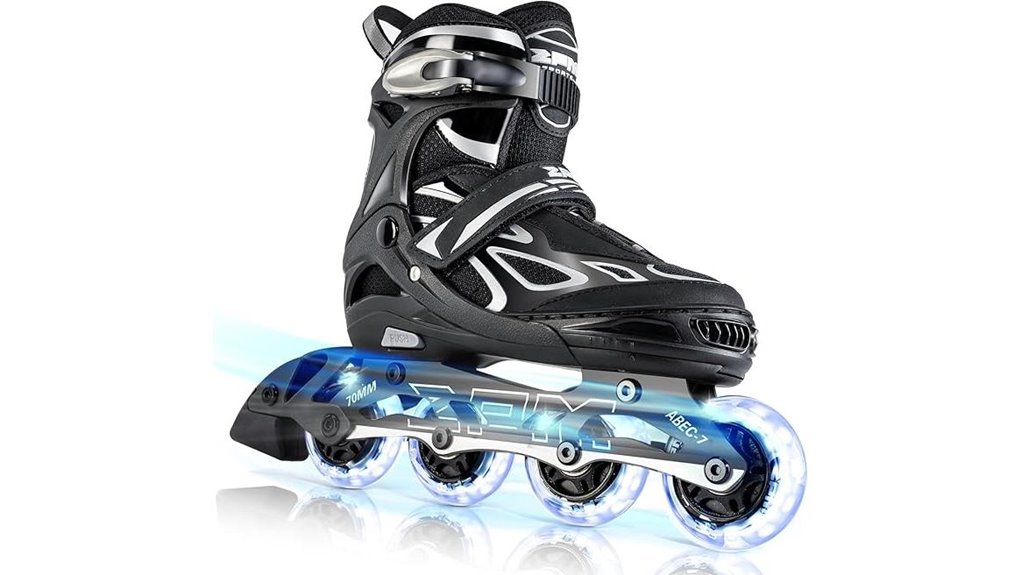 adjustable flashing inline skates