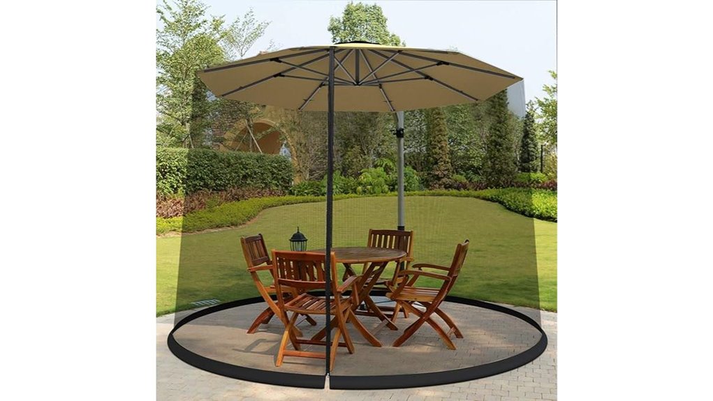 adjustable mesh screen umbrella