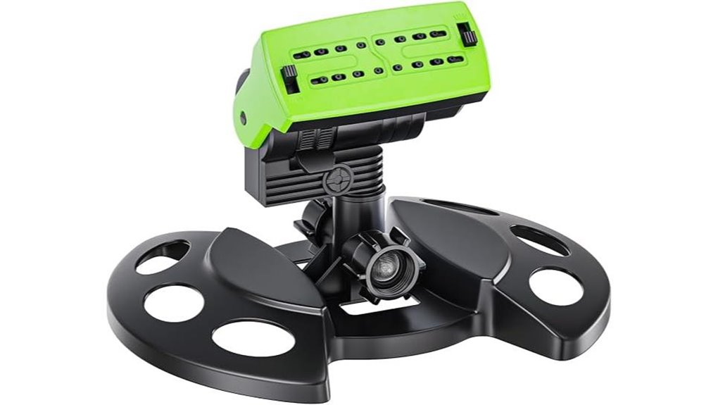 adjustable oscillating lawn sprinkler