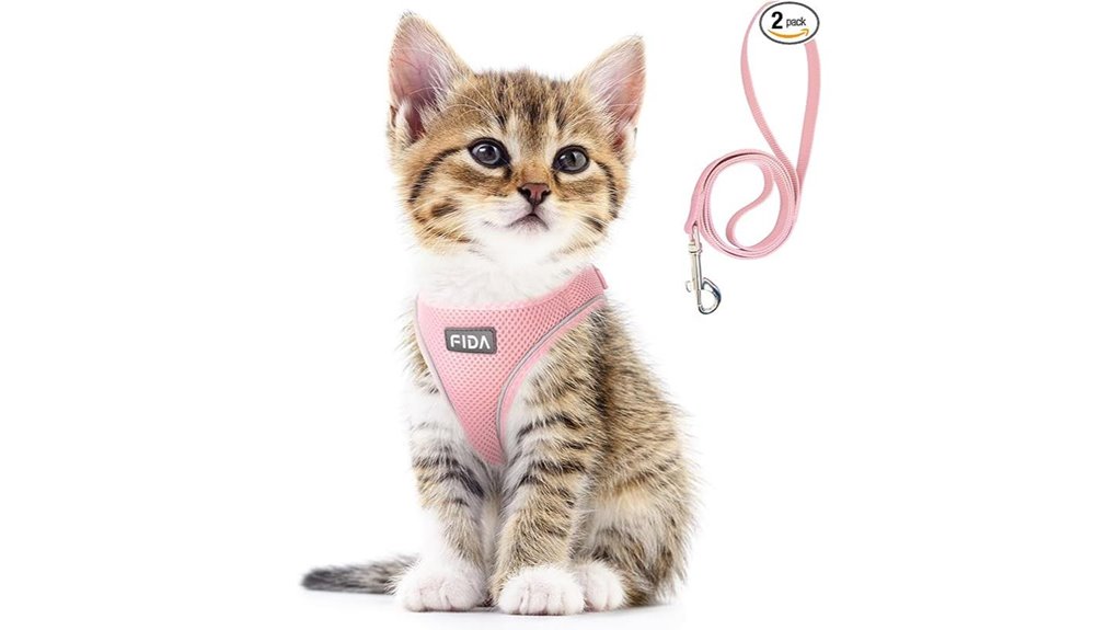 adjustable reflective cat harness