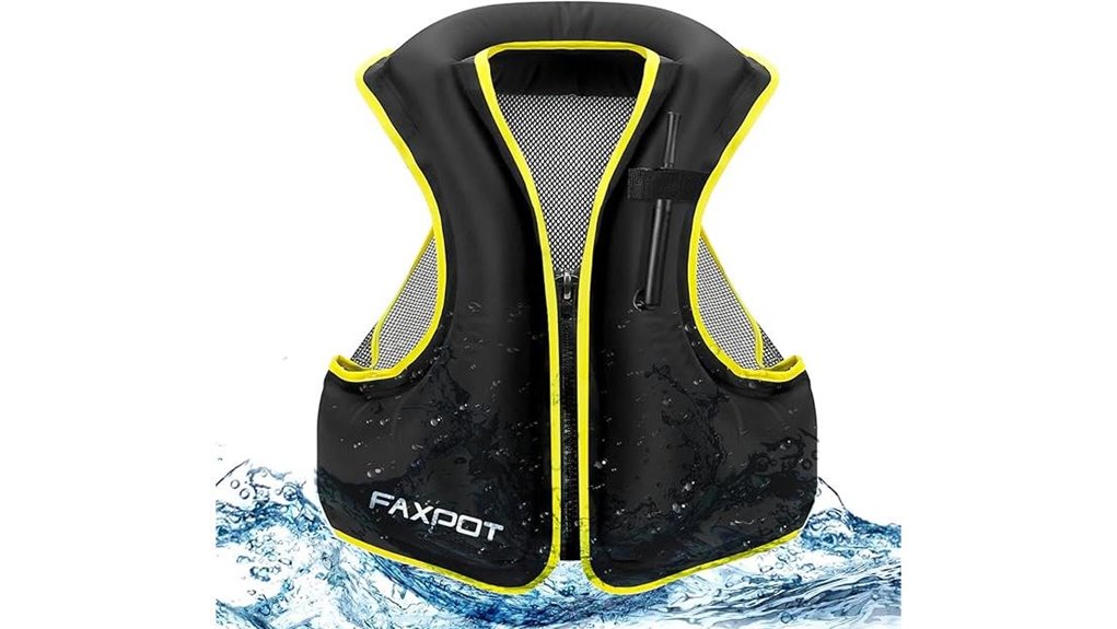 adult inflatable snorkel vest