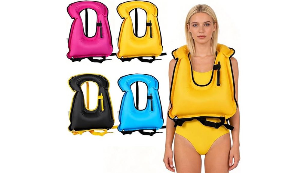adult inflatable snorkel vests