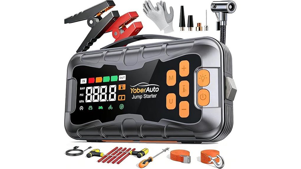 all in one jump starter compressor